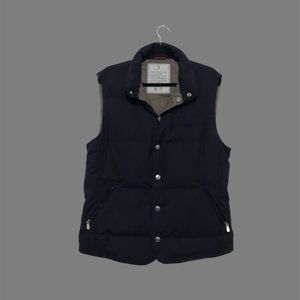 Brunello Cucinelli Down-Filled Vest (Dark Navy Blue)